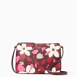 Kate Spade - jackson floral crossbody pink purse